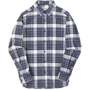 CシールドMIXチェックシャツ C-SHIELD MIX Check Shirt 8212925 (046)ネイビー Mサイズ [アウトドア シャツ レディース]