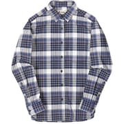 CシールドMIXチェックシャツ C-SHIELD MIX Check Shirt 8212925 ネイビー Sサイズ [アウトドア シャツ レディース]