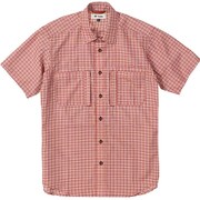 5212966080レッドS TSスモールチェックシャツS/S S 080レッド [アウトドア シャツ]