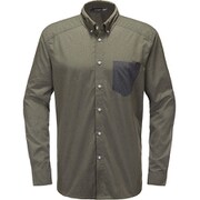 ベヤン ロングスリーブ シャツ VEJAN LS SHIRT MEN 604289 3N3_SAGE GREEN Mサイズ [アウトドア シャツ メンズ]