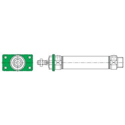 CKD ロッド側フランジ形支持金具 M1-FA-30