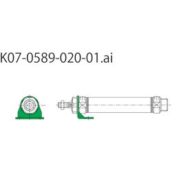 CKD 軸方向フート形支持金具 M1-LB-30