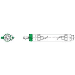 CKD ロッド側トラニオン形支持金具 M1-TA-20