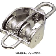 MBK-38W [水本 ステンレス 豆ブロック2車 ベケ付 参考使用荷重160kg （849-1906） 1個]