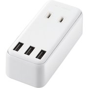 MOT-U08-23WH [USBタップ/USBメス×3/AC×2/直挿し/ケーブル無/2.4A/ホワイト]