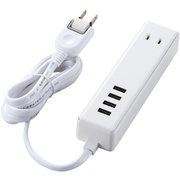 MOT-U11-2415WH [USBタップ/USBメス×4/AC×2/ケーブル1.5m/3.4A/ホワイト]