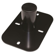 WHEEL DISPLAY PLATE MOUNT ブラック 柱・壁設置タイプ 穴あけ必要