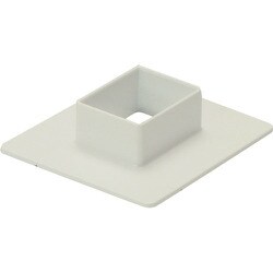 マサル エムケーダクト付属品 フランジ 3号40型 ミルキーホワイト MDF3403