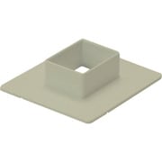 MDF37 [マサル エムケーダクト付属品 フランジ 3号 ライトベージュ]