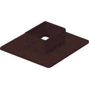 MDF39 [マサル 屋外用エムケーダクト付属品 フランジ 3号 チョコ]