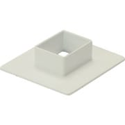MDF43 [マサル エムケーダクト付属品 フランジ 4号 ミルキーホワイト]
