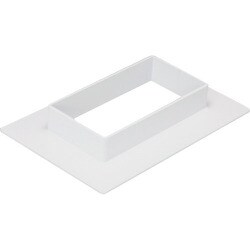 マサル エムケーダクト付属品 フランジ 6号150型 ホワイト MDF6152