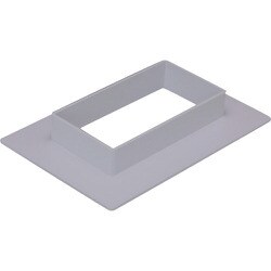 マサル エムケーダクト付属品 フランジ 6号200型 グレー MDF6201