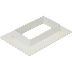 マサル エムケーダクト付属品 フランジ 6号200型 ミルキーホワイト MDF6203