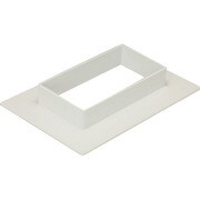 MDF7153 [マサル エムケーダクト付属品 フランジ 7号150型 ミルキーホワイト]