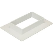 MDF73 [マサル エムケーダクト付属品 フランジ 7号 ミルキーホワイト]