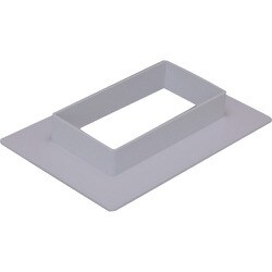 マサル エムケーダクト付属品 フランジ 8号 グレー MDF81