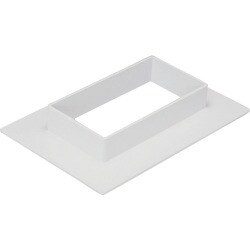 マサル エムケーダクト付属品 フランジ 8号 ホワイト MDF82