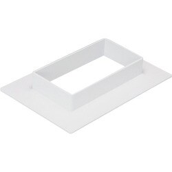 マサル エムケーダクト付属品 フランジ 8号200型 ホワイト MDF8202