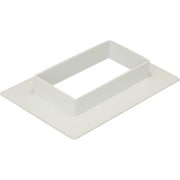 MDF8203 [マサル エムケーダクト付属品 フランジ 8号200型 ミルキーホワイト]