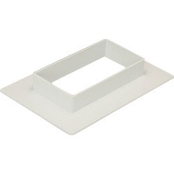 マサル エムケーダクト付属品 フランジ 8号 ミルキーホワイト MDF83