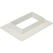 MDF83 [マサル エムケーダクト付属品 フランジ 8号 ミルキーホワイト]