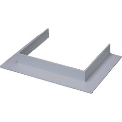 マサル エムケーダクト付属品 コ型フランジ 6号150型 グレー MDFC6151