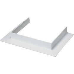 マサル エムケーダクト付属品 コ型フランジ 6号150型 ホワイト MDFC6152