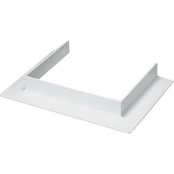 マサル エムケーダクト付属品 コ型フランジ 7号 ホワイト MDFC72