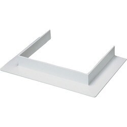 マサル エムケーダクト付属品 コ型フランジ 8号150型 ホワイト MDFC8152