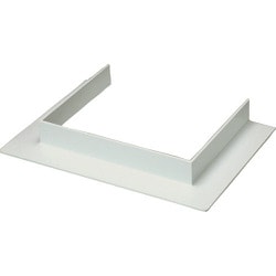 マサル エムケーダクト付属品 コ型フランジ 8号150型 ミルキーホワイト MDFC8153