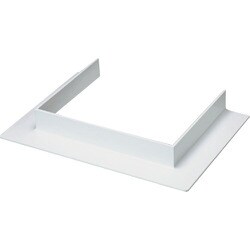 マサル エムケーダクト付属品 コ型フランジ 8号 ホワイト MDFC82