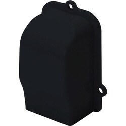 マサル 屋外用エムケーダクト付属品 引込カバー 3号 ブラック MDHC3W