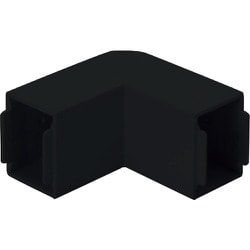 マサル 屋外用エムケーダクト付属品 内外マガリ 2号 ブラック MDK12W