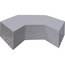 マサル エムケーダクト付属品 平面大マガリ 6号200型 グレー MDLM6201