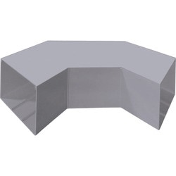 マサル エムケーダクト付属品 平面大マガリ 7号150型 グレー MDLM7151