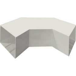 マサル エムケーダクト付属品 平面大マガリ 7号150型 ミルキーホワイト MDLM7153