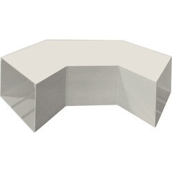 マサル エムケーダクト付属品 平面大マガリ 7号 ミルキーホワイト MDLM73