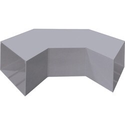 マサル エムケーダクト付属品 平面大マガリ 8号 グレー MDLM81