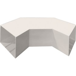 マサル エムケーダクト付属品 平面大マガリ 8号150型 クリーム MDLM8155