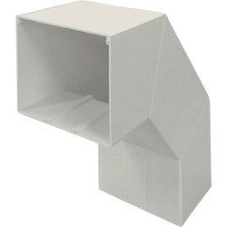 マサル エムケーダクト付属品 外大マガリ 8号 ミルキーホワイト MDLS83