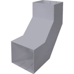 マサル エムケーダクト付属品 内大マガリ 8号 グレー MDLU81