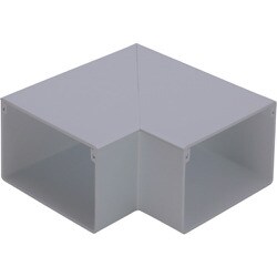 マサル エムケーダクト付属品 平面マガリ 130×60型 グレー MDM1361