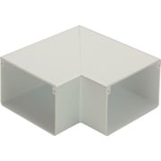 MDM163 [マサル エムケーダクト付属品 平面マガリ 6号 ミルキーホワイト]