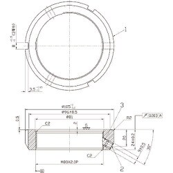 ヨドバシ.com - 日機 MF80X2.0P [日機 精密ロックナット MFシリーズ