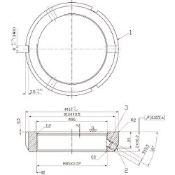 ヨドバシ.com - 日機 MF85X2.0P [日機 精密ロックナット MFシリーズ