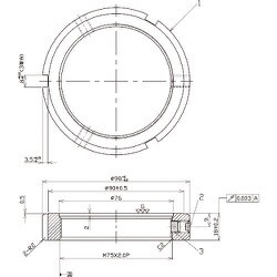 ヨドバシ.com - 日機 MR75X2.0P [日機 精密ロックナット MRシリーズ