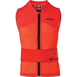 LIVE SHIELD Vest AMID M AN5205012 Red Sサイズ [スキープロテクター メンズ]
