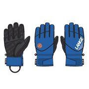 LANGE 5 FINGER GLOVE LLIJG01 BLUE Sサイズ [スキー グローブ]