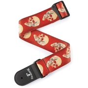 ギター用ストラップ Alchemy Polyester Strap/Live Life Skull 50AL08